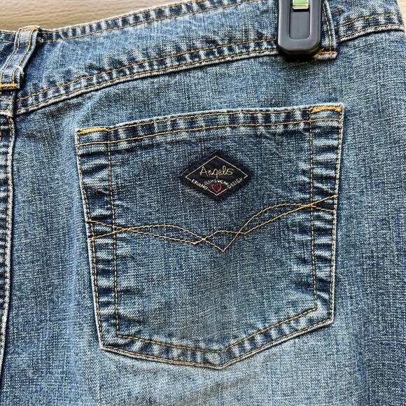 Y2K 00s Vintage Angels Low Rise Denim Jean Long Maxi Skirt  Size 0 Please Read - Picture 8 of 11